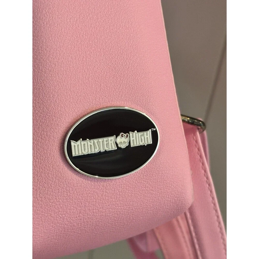 Monster High Coffin Mini Backpack Pink Spiderweb Goth Girl Bag Halloween Vampy